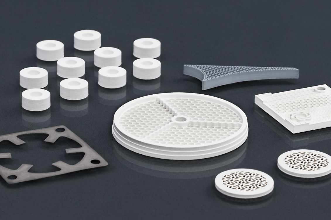 Additive screen printed metal and ceramic parts