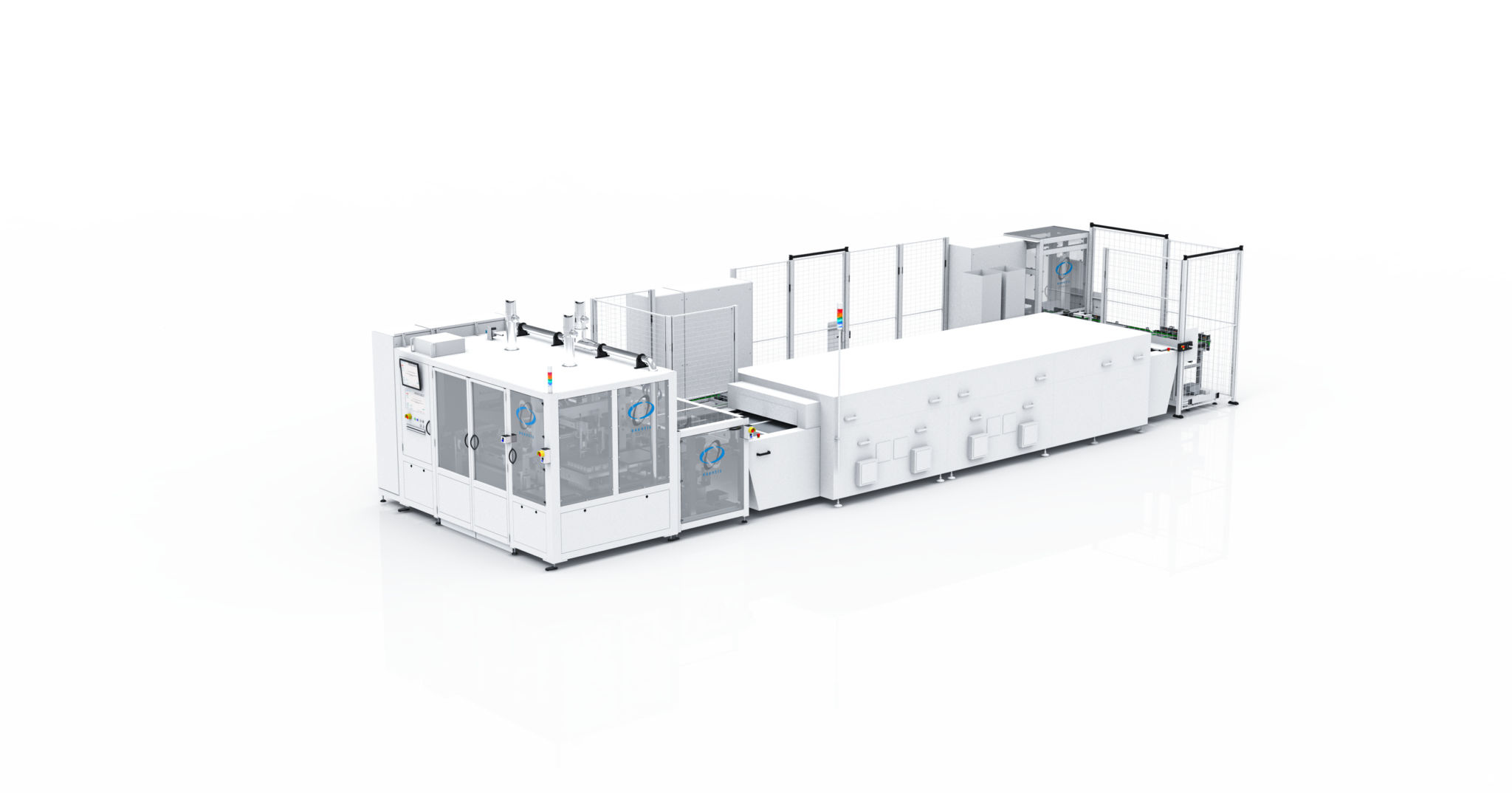 Visualisation Exentis 3d screen printing production system EX432i