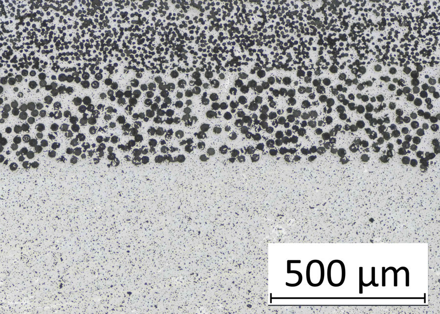 Additive Screen Printed Porous Material Microscope View