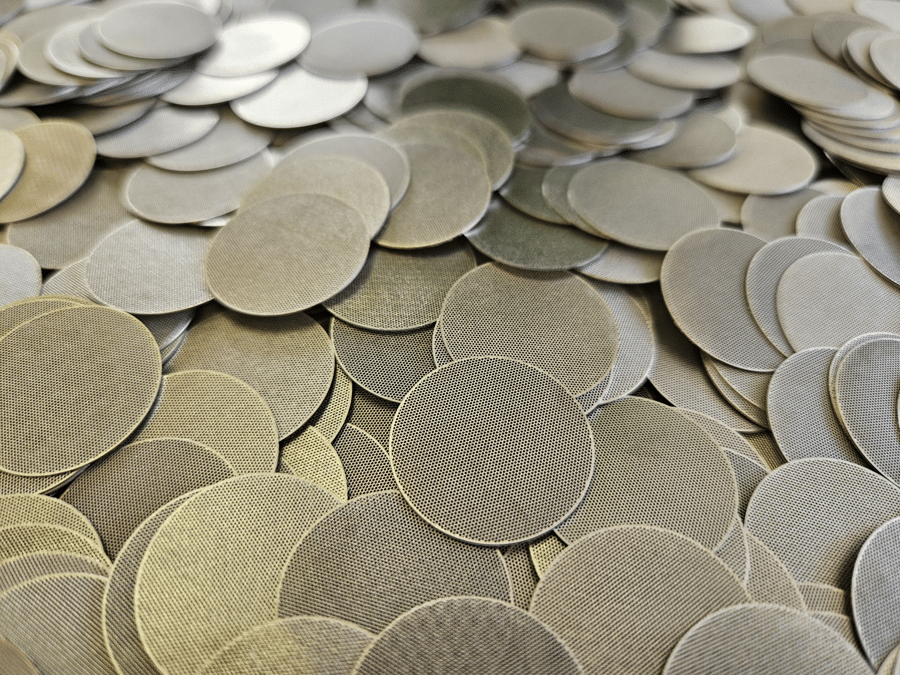 Additive manufactured steel filters